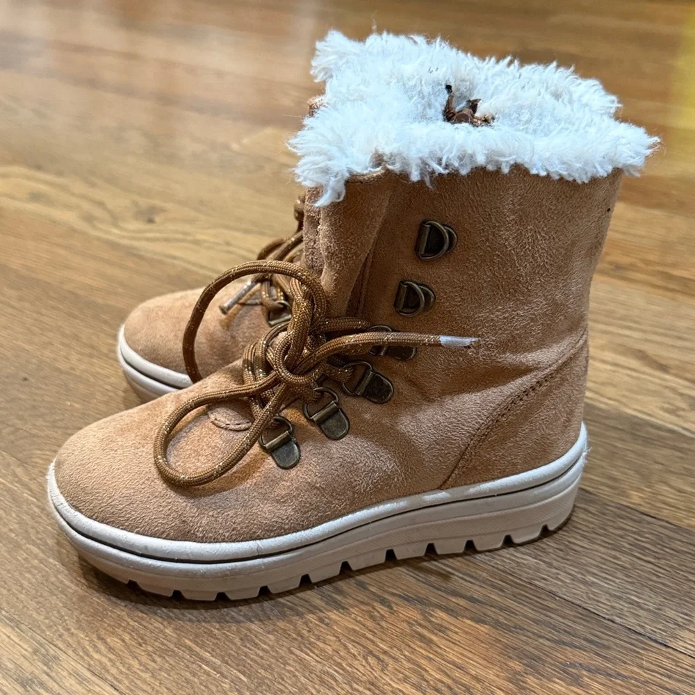 Skechers | Faux Fur Lace Up Boots for Girls